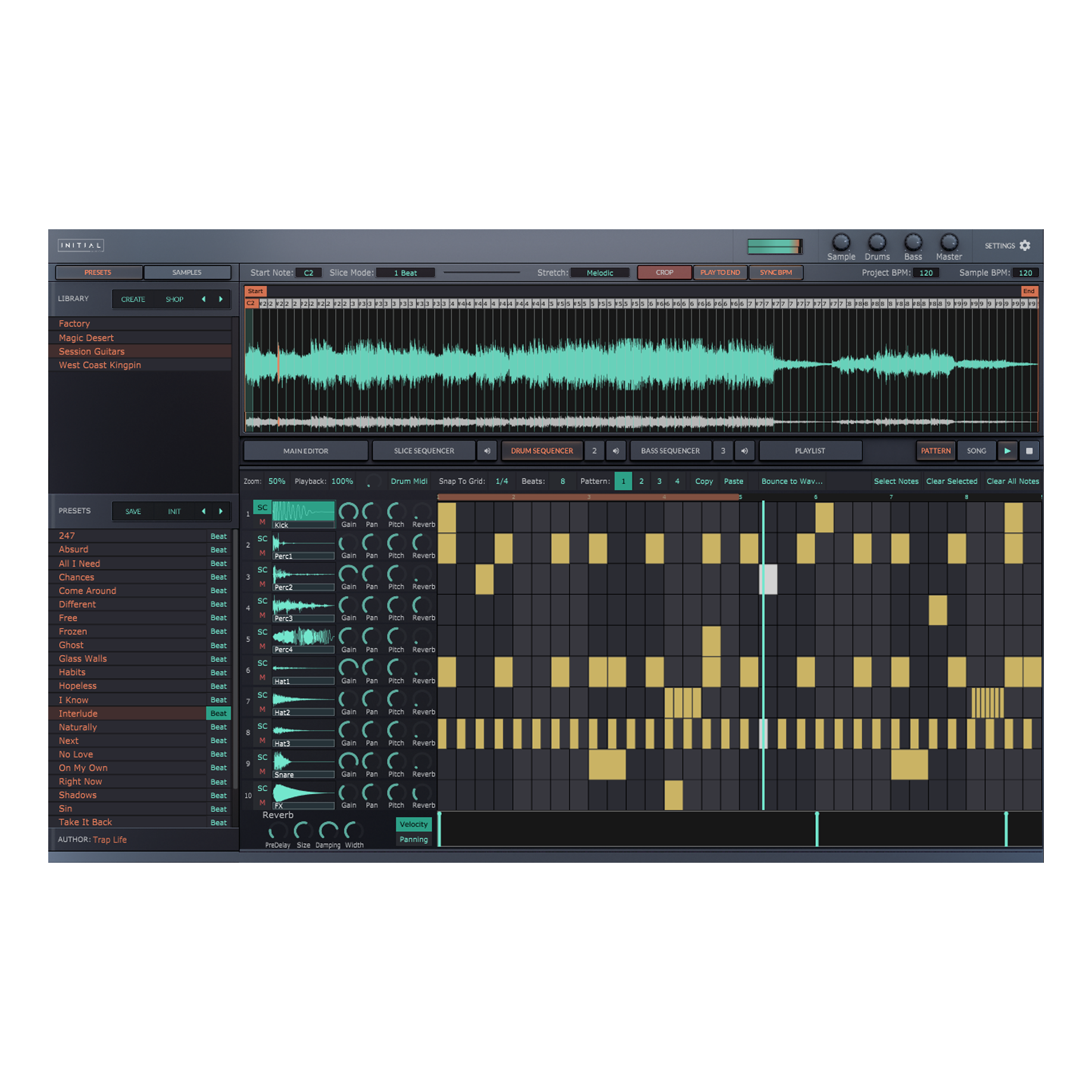 Initial Slice - Loop Slicer  Sampler incl. over 300 royalty free melodic  loops