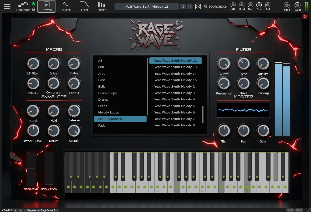 Rage Wave SourceLab Expansion | Rage Trap Sound Bank